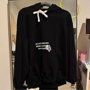 Darc Sport Black Hoodie with White Accents